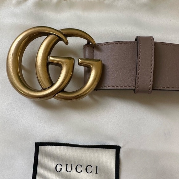 Gucci Leather Double G Buckle Belt - Picture 7 of 11